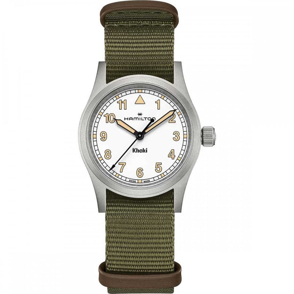 Hamilton Ladies Khaki Field Quartz 33mm Green NATO Watch