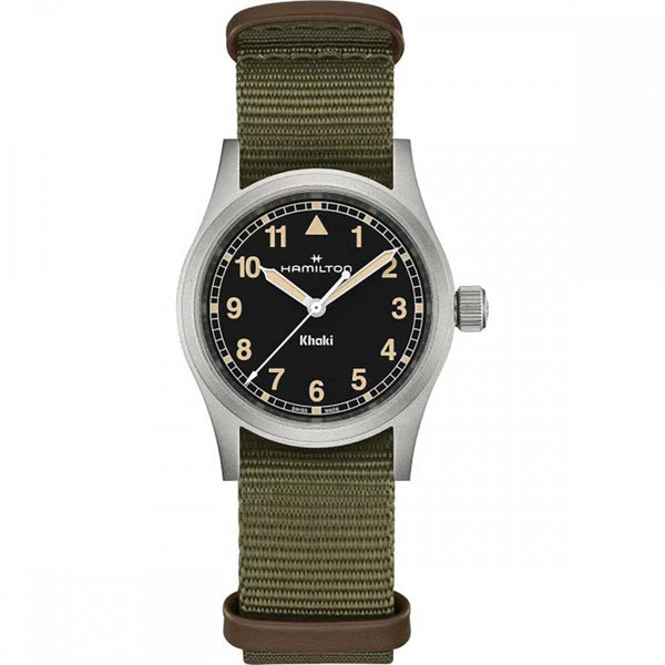 Hamilton Ladies Khaki Field Quartz 33mm  Green NATO Watch