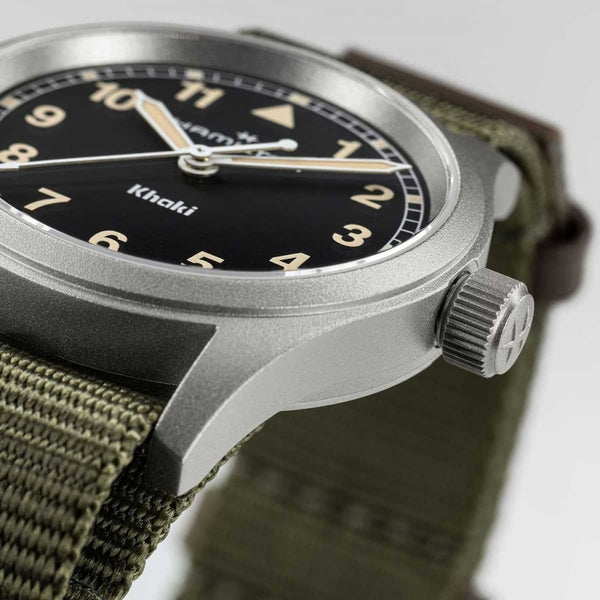 Hamilton Ladies Khaki Field Quartz 33mm  Green NATO Watch