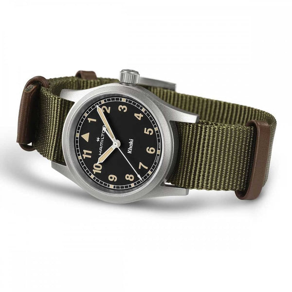 Hamilton Ladies Khaki Field Quartz 33mm  Green NATO Watch