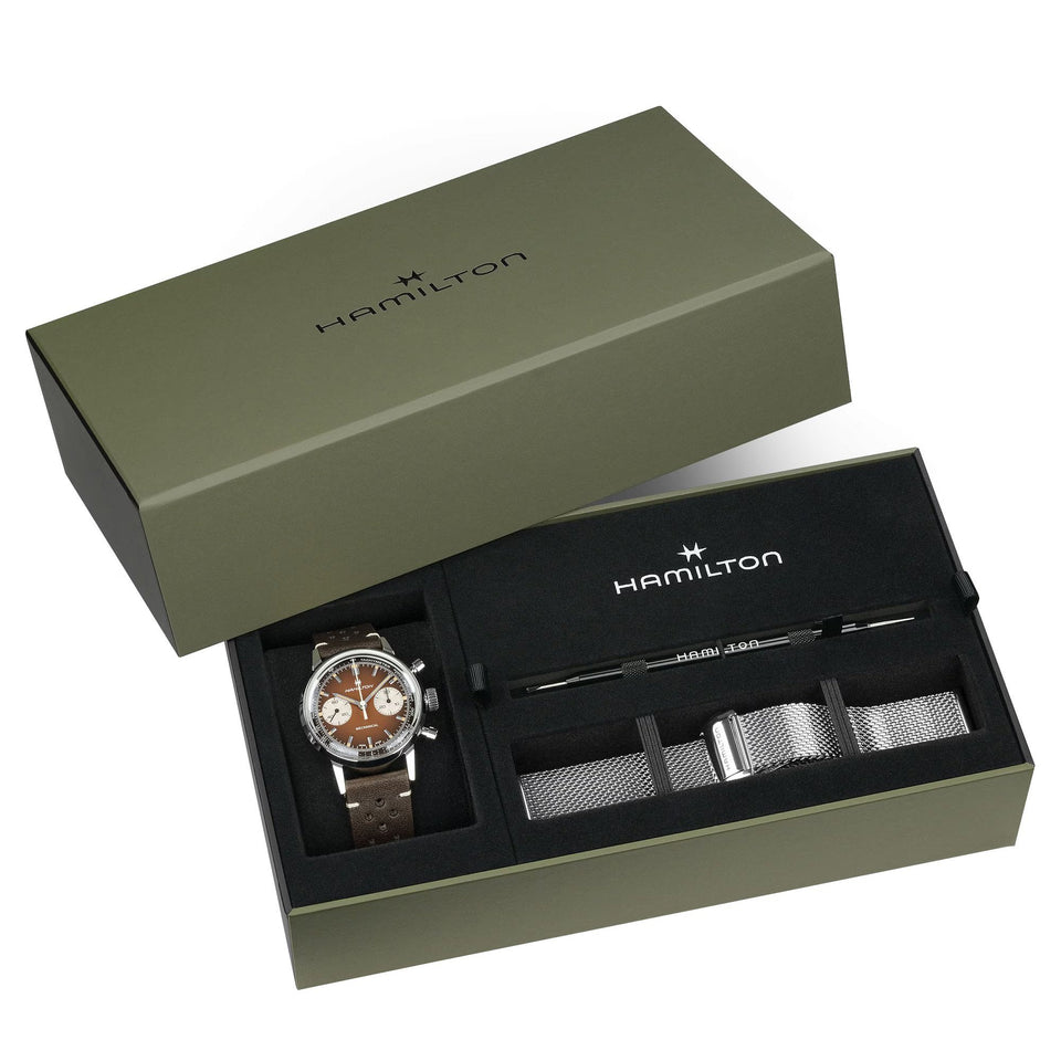 Hamilton Men's American Classic Intra-Matic Chronograph Bracelet Bundle