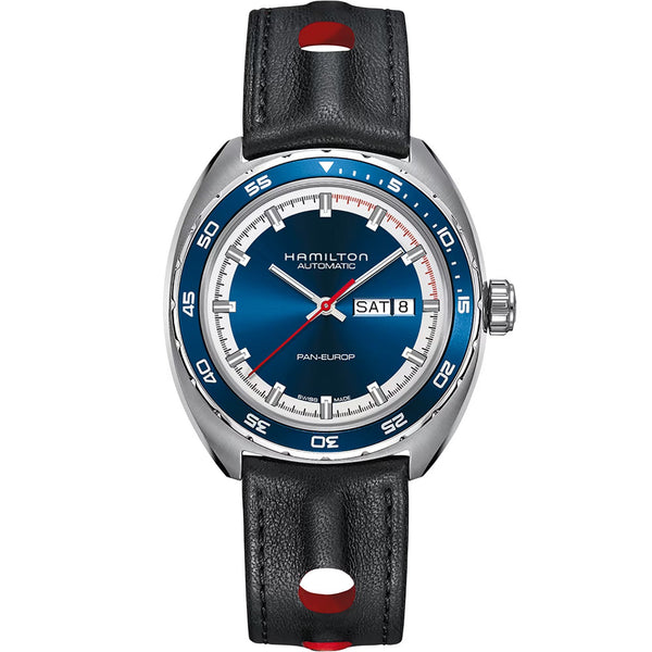 Hamilton Men's American Classic Pan Europ 42mm Blue Edition Watch