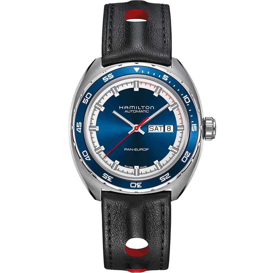 Hamilton Men's American Classic Pan Europ 42mm Blue Edition Watch
