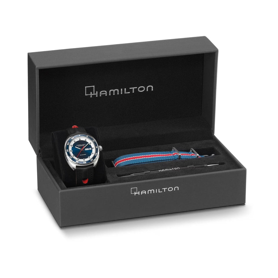 Hamilton Men's American Classic Pan Europ 42mm Blue Edition Watch
