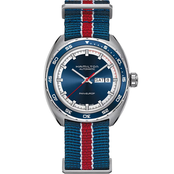 Hamilton Men's American Classic Pan Europ 42mm Blue Edition Watch