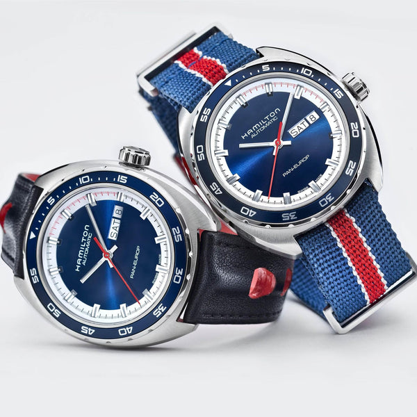 Hamilton Men's American Classic Pan Europ 42mm Blue Edition Watch