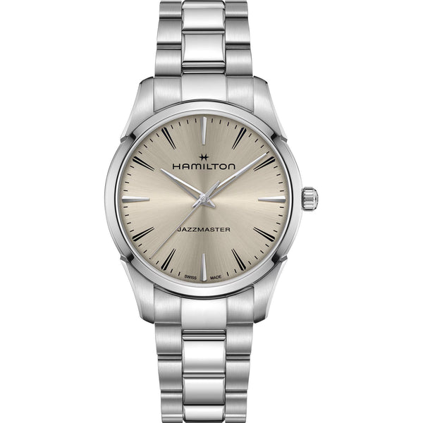 Hamilton Men's Jazzmaster 40mm Quartz Sandstone Dial Watch