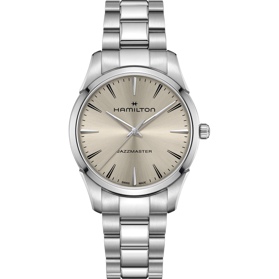 Hamilton Men's Jazzmaster 40mm Quartz Sandstone Dial Watch
