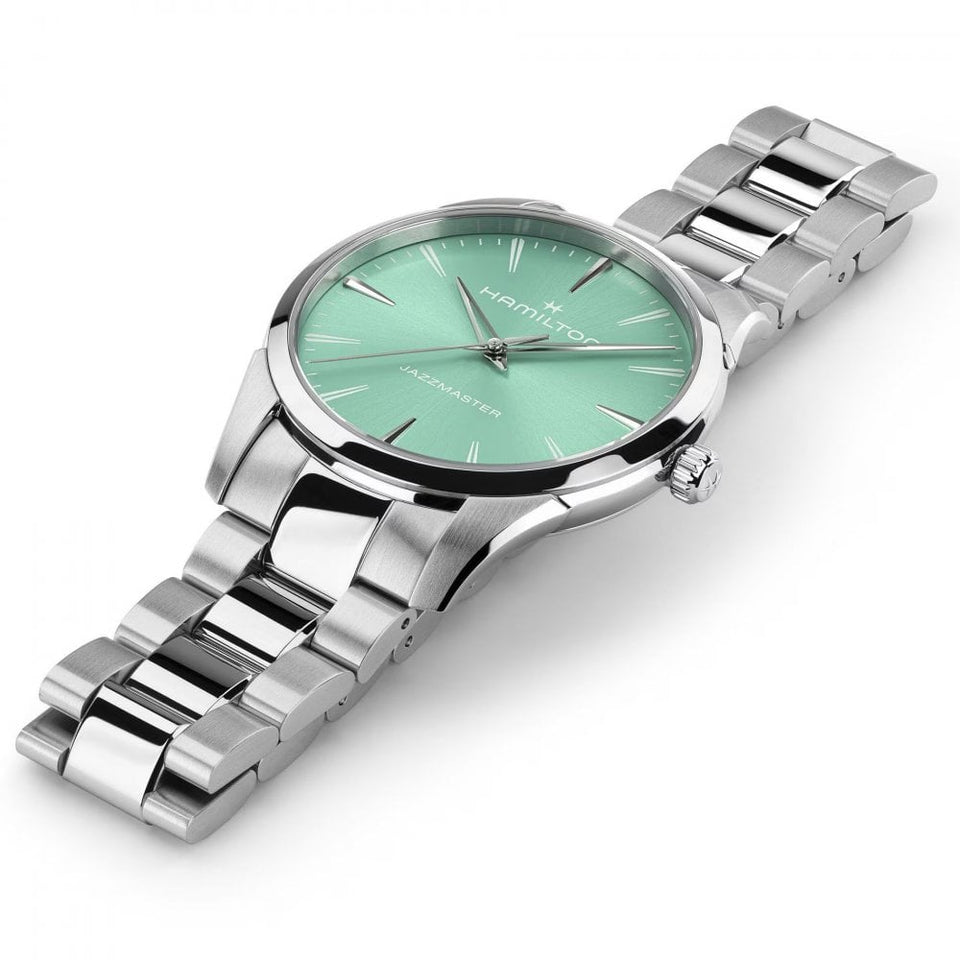 Hamilton Men's Jazzmaster 40mm Quartz Turquoise Watch