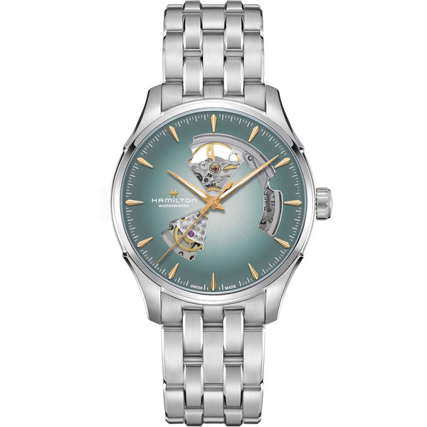 Hamilton Men's Jazzmaster Open Heart Turquoise Automatic 40mm Watch
