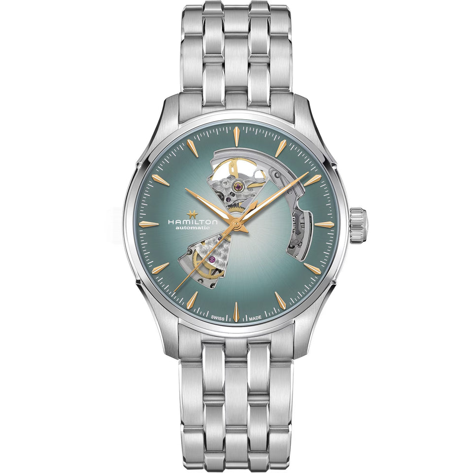 Hamilton Men's Jazzmaster Open Heart Turquoise Automatic 40mm Watch