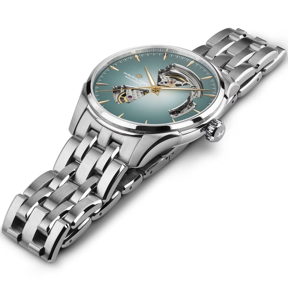 Hamilton Men's Jazzmaster Open Heart Turquoise Automatic 40mm Watch