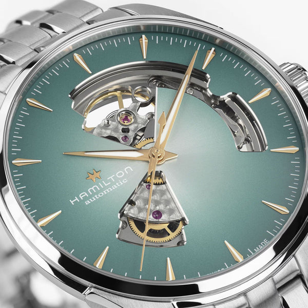 Hamilton Men's Jazzmaster Open Heart Turquoise Automatic 40mm Watch
