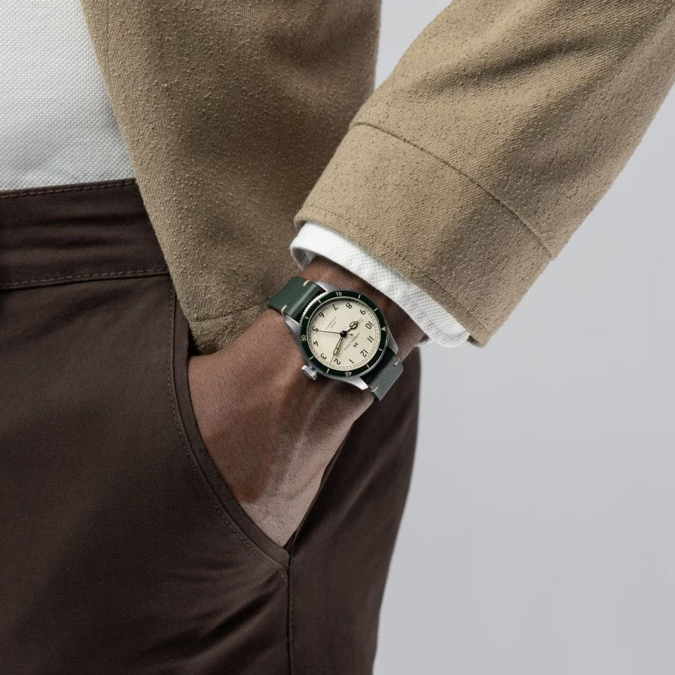 Hamilton Men's Khaki Aviation Pilot Pioneer 38mm Green Strap Watch