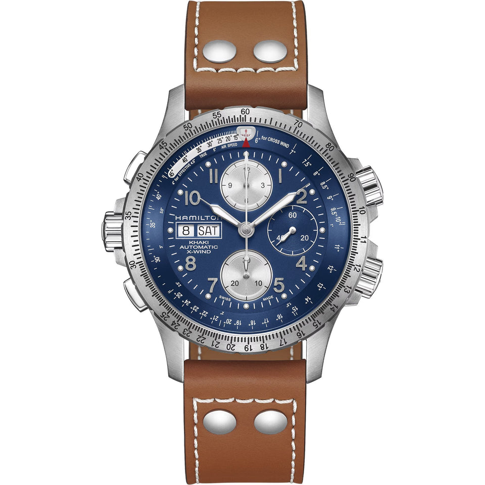 Hamilton Men's Khaki Aviation X-Wind Automatic Chronograph 44mm Watch