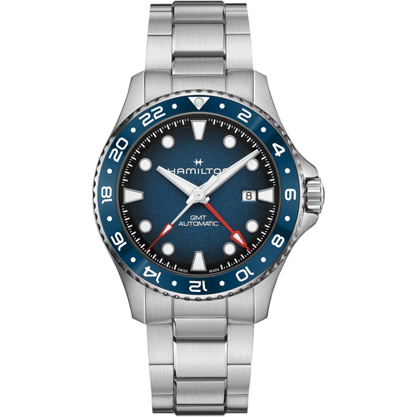 Hamilton Men's Khaki Blue Navy Scuba Auto GMT 43mm Watch