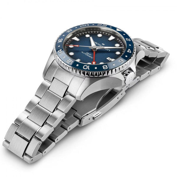Hamilton Men's Khaki Blue Navy Scuba Auto GMT 43mm Watch