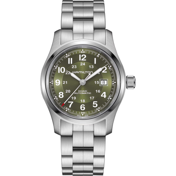Hamilton Men's Khaki Field 42mm Automatic Green Dial Watch