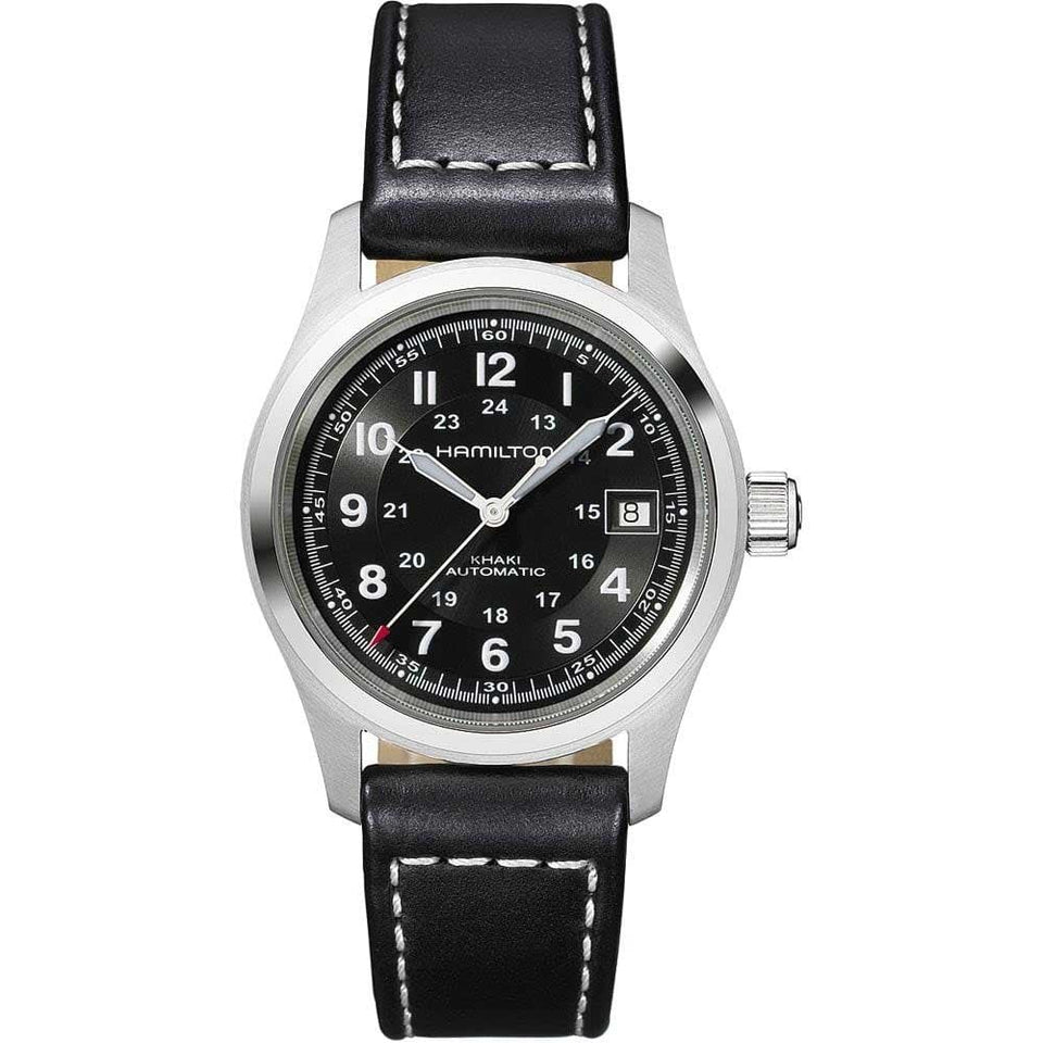 Hamilton Men's Khaki Field Auto 38mm Black Strap Watch