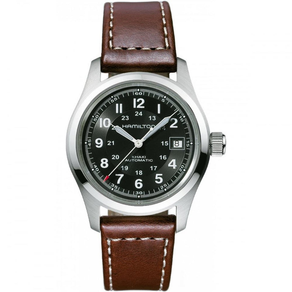 Hamilton Men's Khaki Field Auto 38mm Brown Strap Watch
