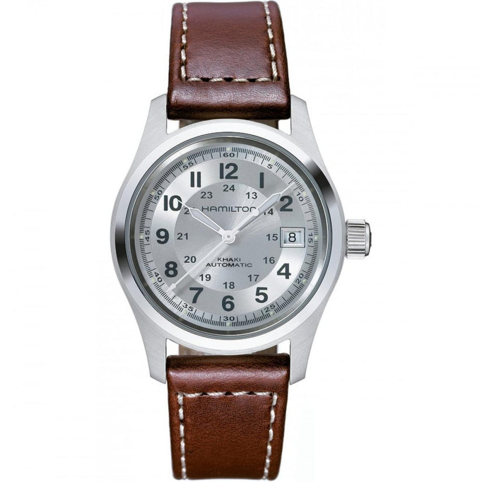 Hamilton Men's Khaki Field Auto 38mm Brown Strap Watch