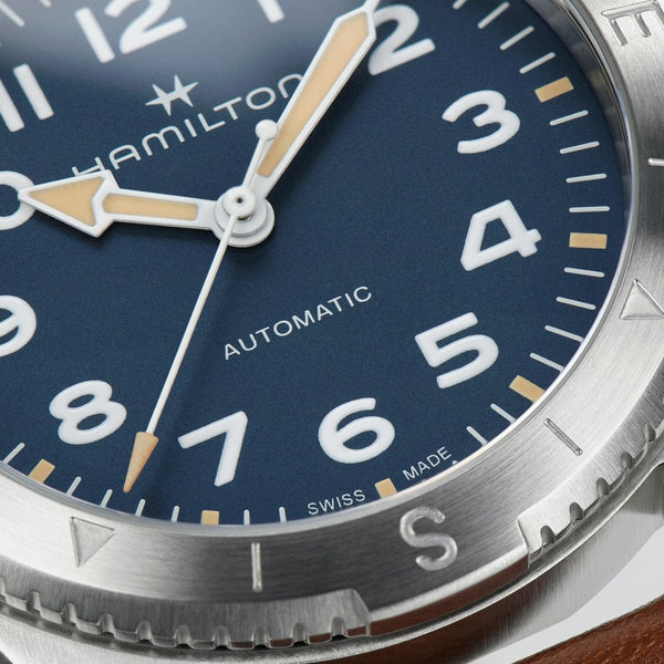 Hamilton Men's Khaki Field Expedition Blue Dial Automatic 37mm Watch