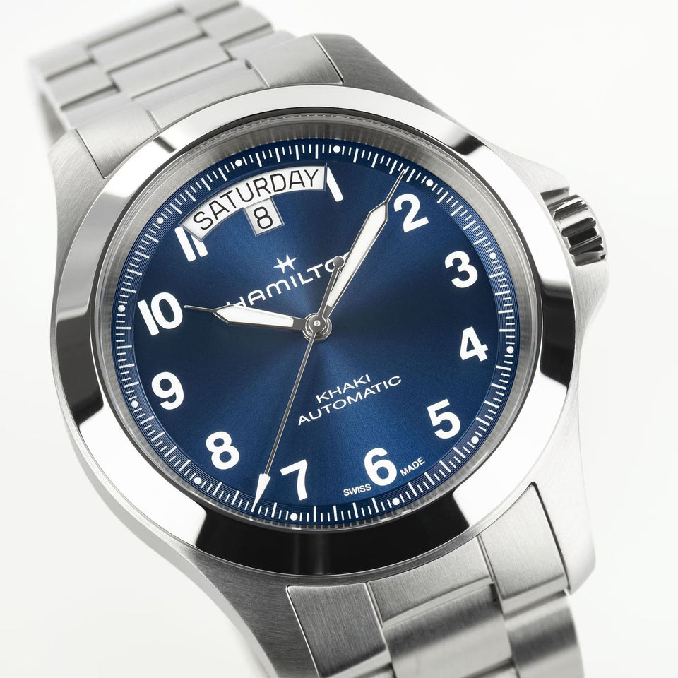 Hamilton Men's Khaki Field King Blue Day-Date 40mm Watch