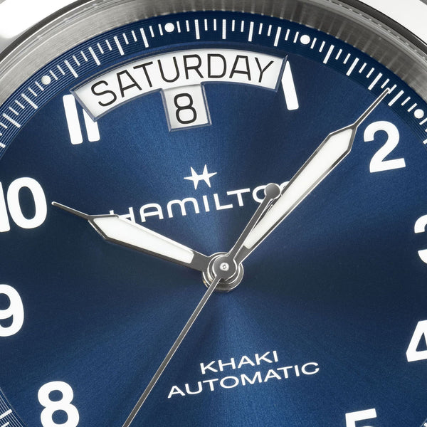 Hamilton Men's Khaki Field King Day-Date 40mm Blue Watch