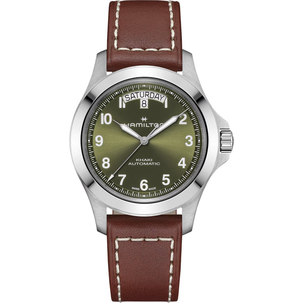 Hamilton Men's Khaki Field King Day-Date 40mm Green Dial Watch