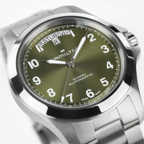 Hamilton Men's Khaki Field King Green Day-Date 40mm Watch