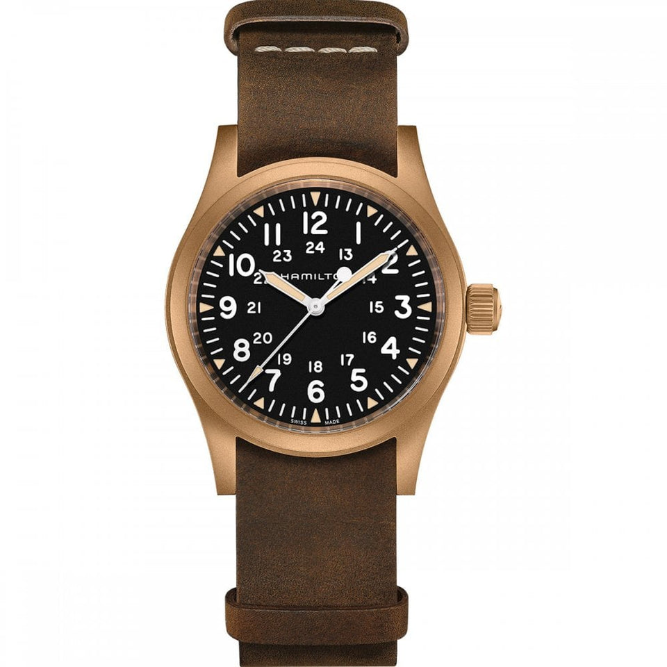 Hamilton Men's Khaki Field Mechanical Bronze 38mm Watch