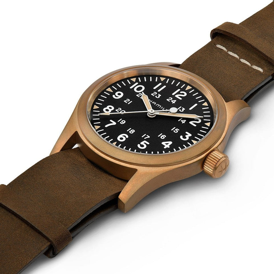 Hamilton Men's Khaki Field Mechanical Bronze 38mm Watch