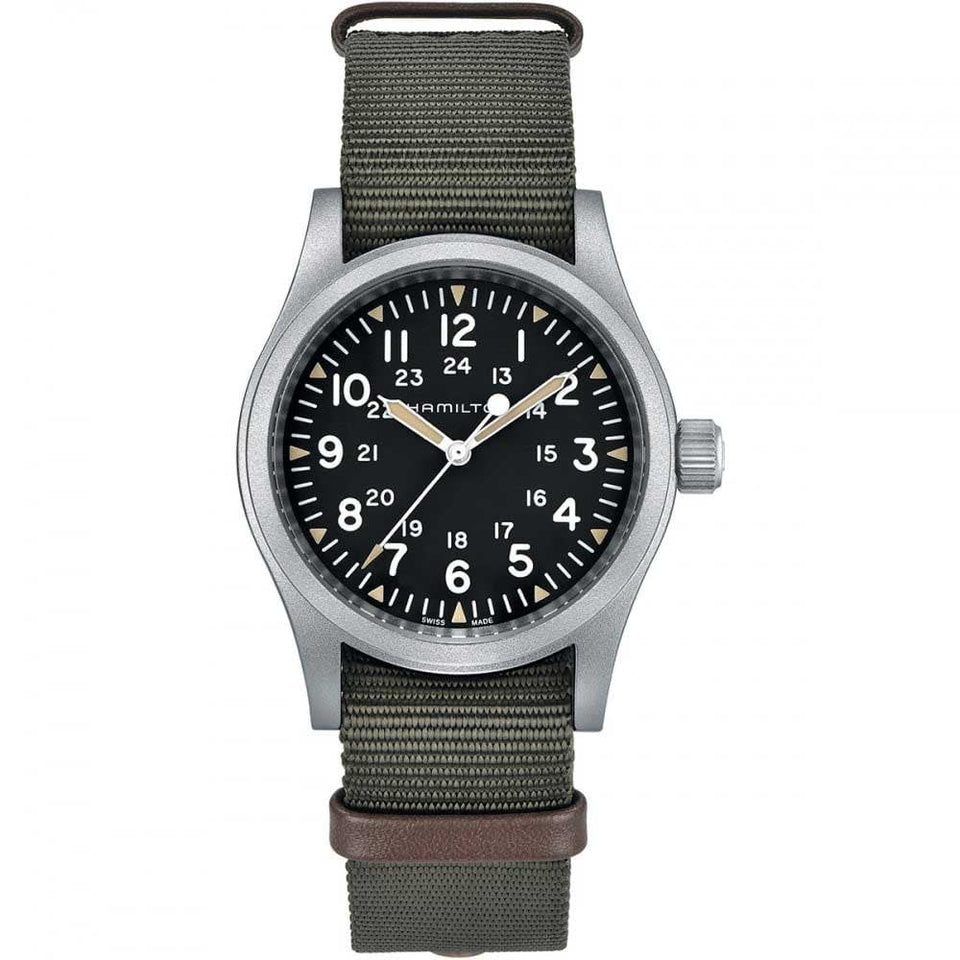Hamilton Men's Khaki Field Mechanical Green NATO Watch