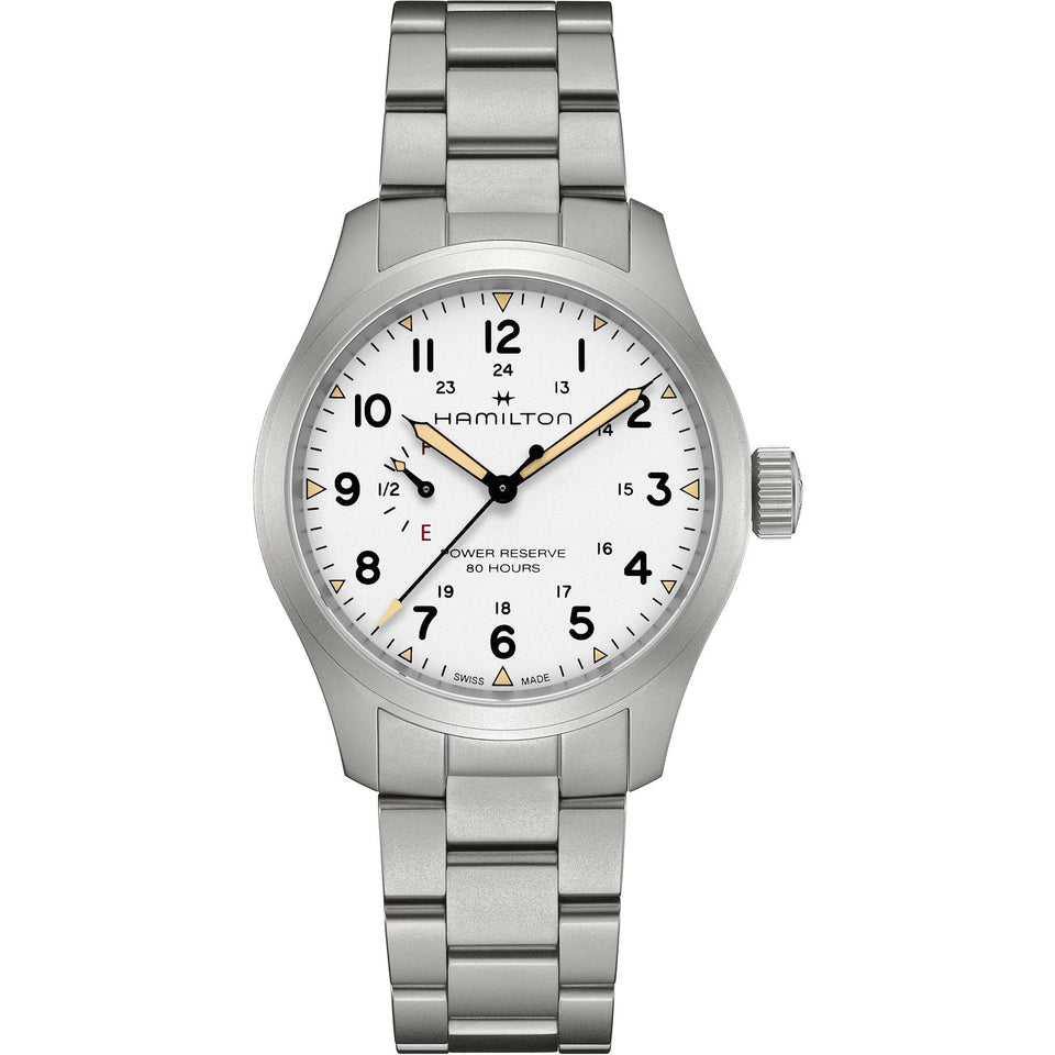 Hamilton Men's Khaki Field Mechanical Power Reserve 40mm Watch