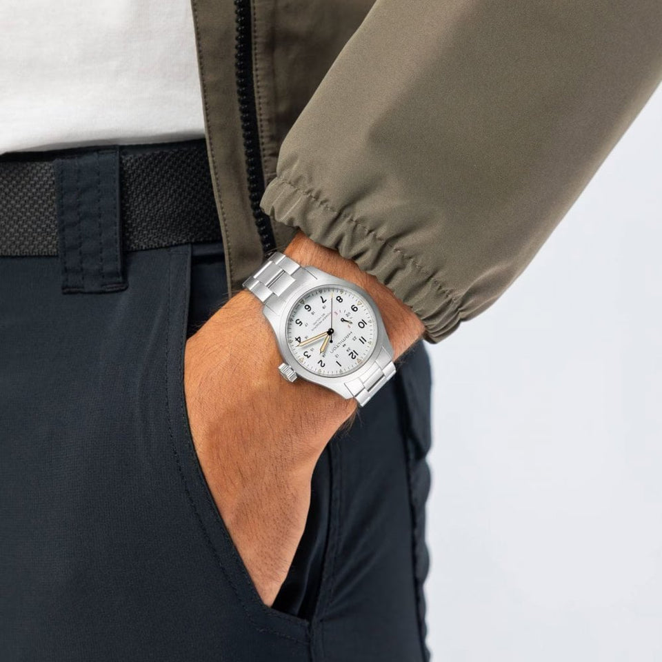 Hamilton Men's Khaki Field Mechanical Power Reserve 40mm Watch