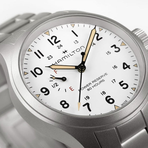 Hamilton Men's Khaki Field Mechanical Power Reserve 40mm Watch
