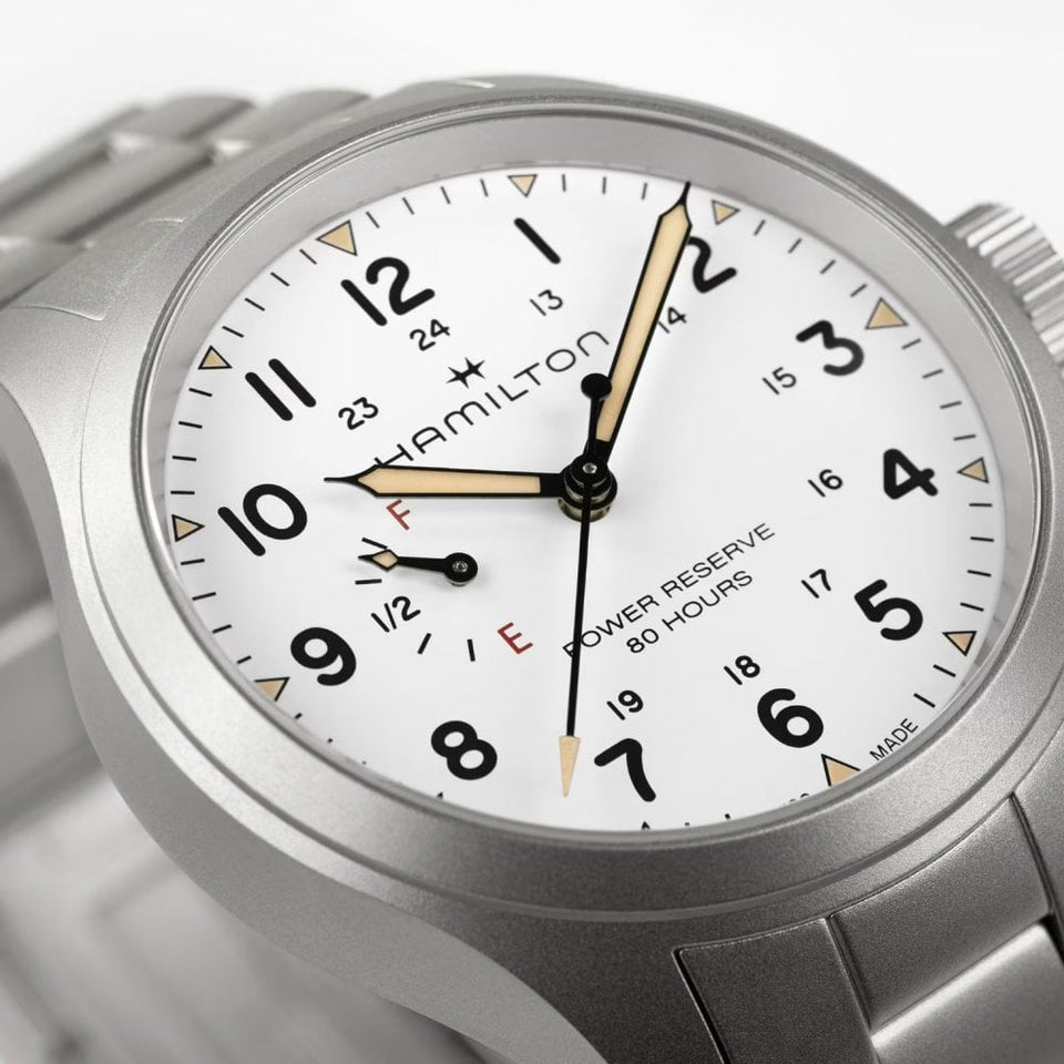 Hamilton Men's Khaki Field Mechanical Power Reserve 40mm Watch