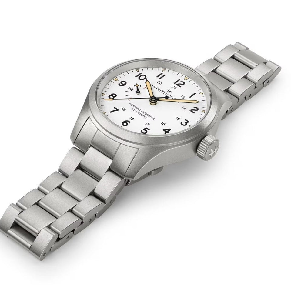 Hamilton Men's Khaki Field Mechanical Power Reserve 40mm Watch