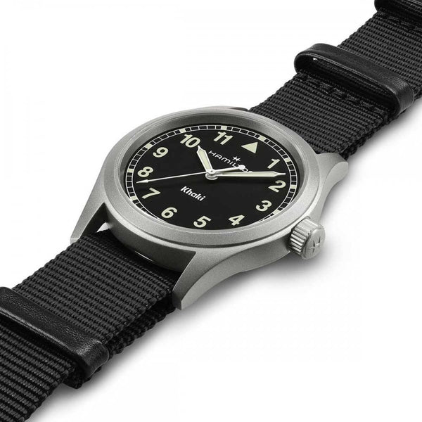 Hamilton Men's Khaki Field Quartz 38mm Black NATO Watch