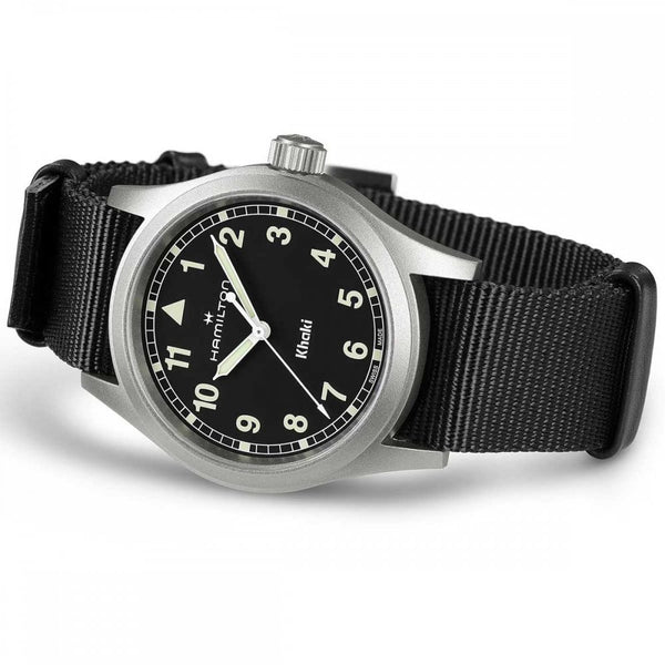 Hamilton Men's Khaki Field Quartz 38mm Black NATO Watch