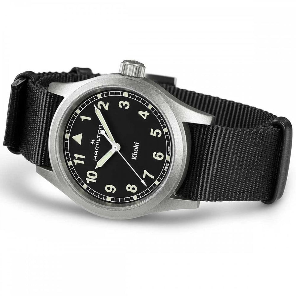 Hamilton Men's Khaki Field Quartz 38mm Black NATO Watch
