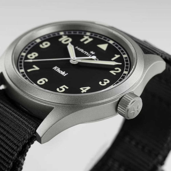 Hamilton Men's Khaki Field Quartz 38mm Black NATO Watch