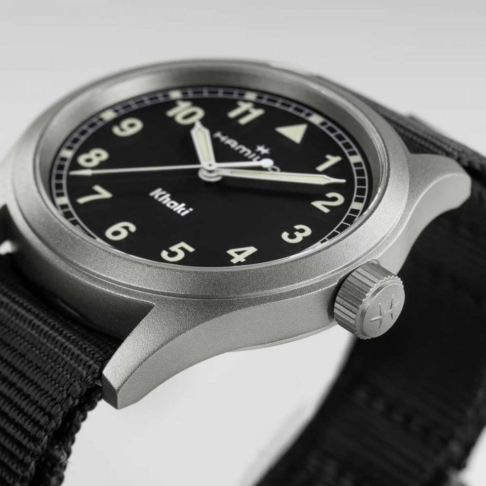 Hamilton Men's Khaki Field Quartz 38mm Black NATO Watch