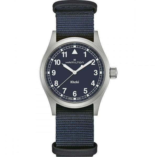Hamilton Men's Khaki Field Quartz 38mm Blue NATO Watch