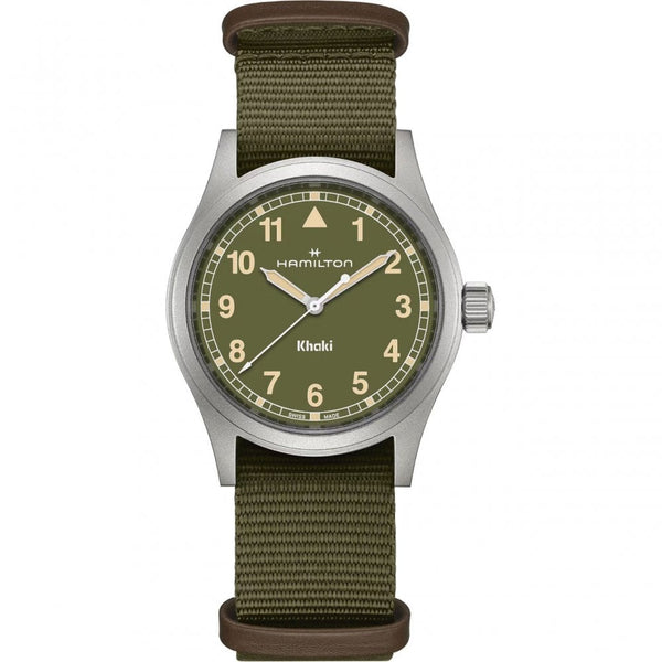 Hamilton Men's Khaki Field Quartz 38mm Green Dial Watch