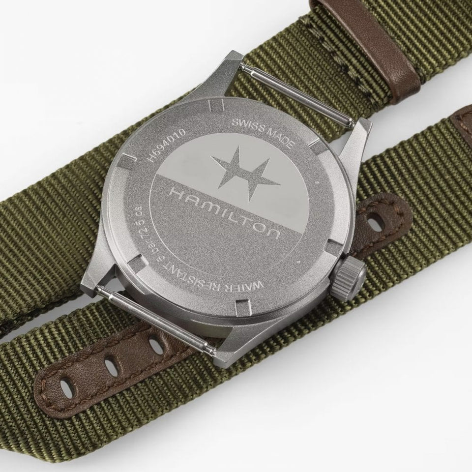 Hamilton Men's Khaki Field Quartz 38mm Green Dial Watch