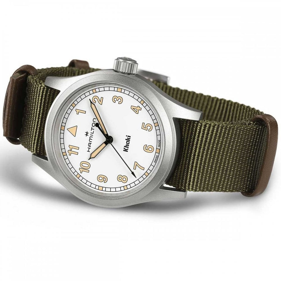 Hamilton Men's Khaki Field Quartz 38mm Green NATO Watch