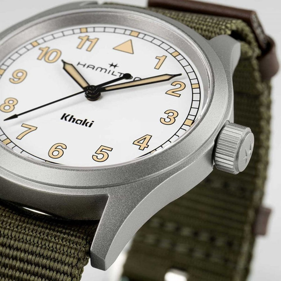 Hamilton Men's Khaki Field Quartz 38mm Green NATO Watch