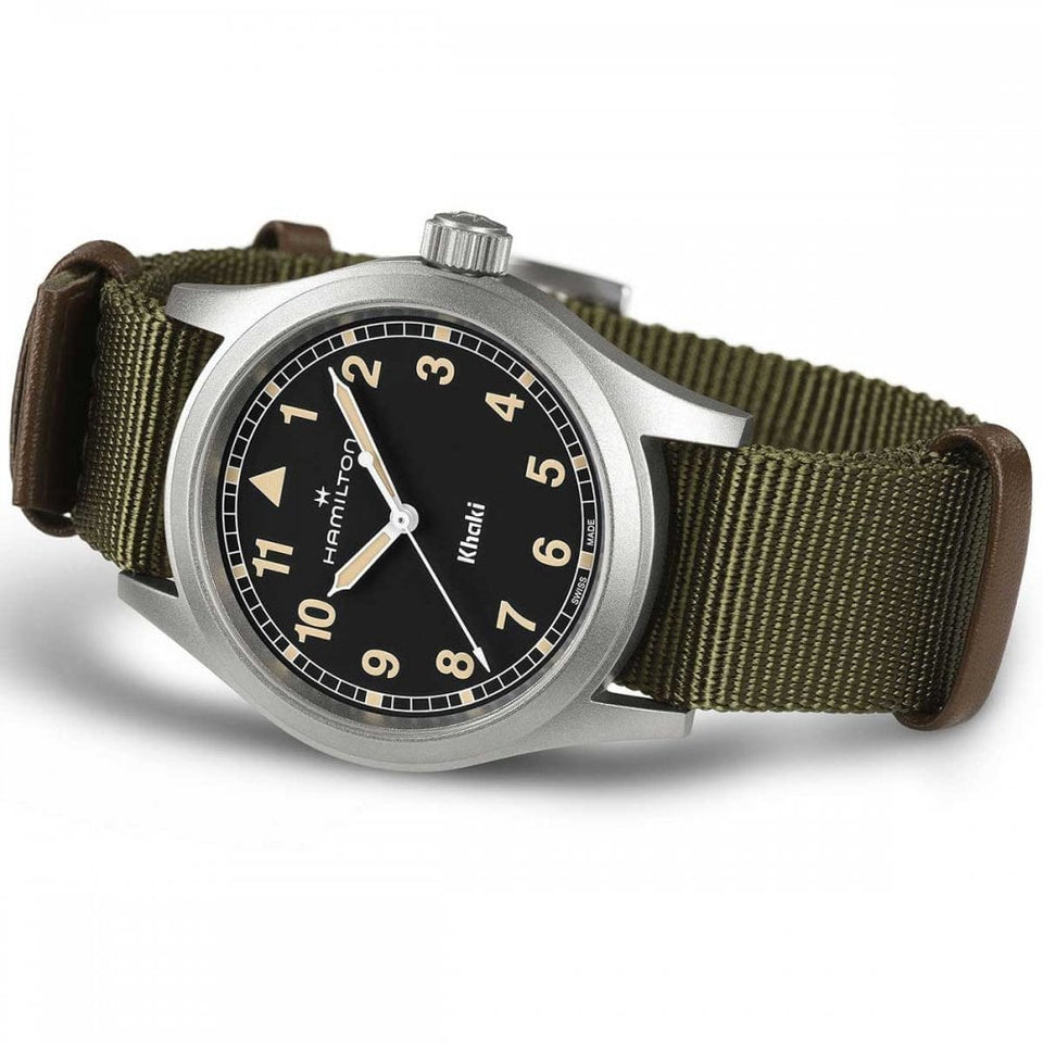 Hamilton Men's Khaki Field Quartz 38mm Green NATO Watch