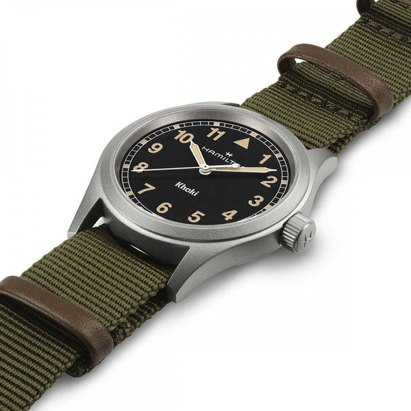 Hamilton Men's Khaki Field Quartz 38mm Green NATO Watch